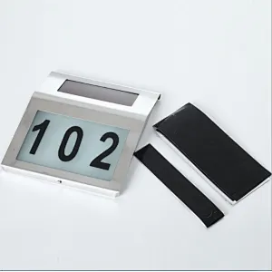 Indicator wall lights waterproof stainless steel house number 2 LED house solar light