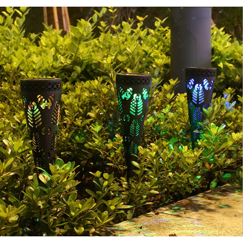 Deocrative courtyard pathway colorful garden lights outdoor waterproof IP65 LED solar light