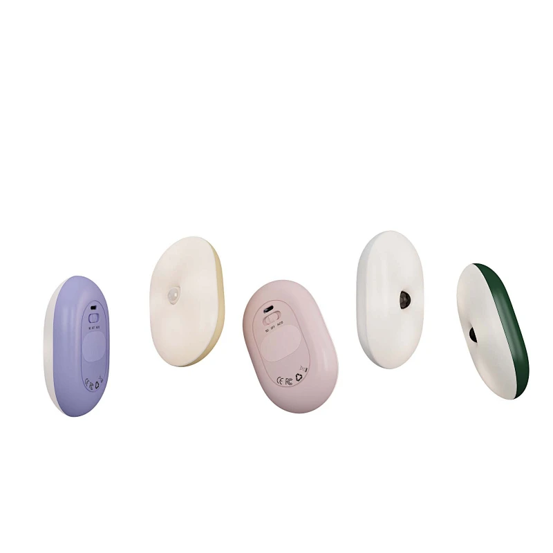 New design gift motion sensor baby room rechargeable hallway 3 color night light