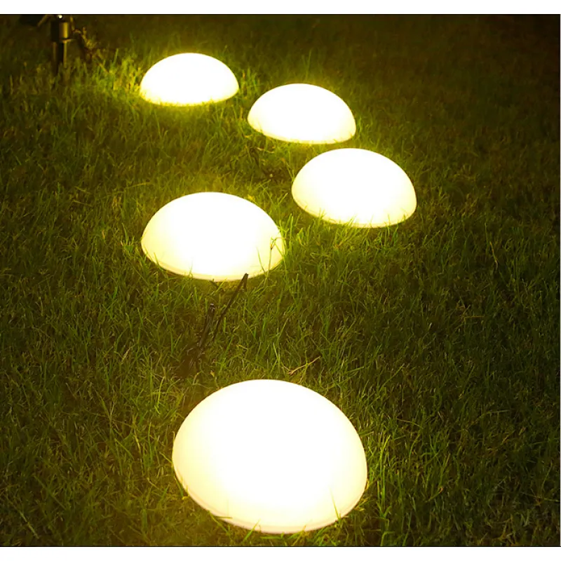LED waterproof IP65 lawn landscape 1 with 5 LED hemisphere outside solar light