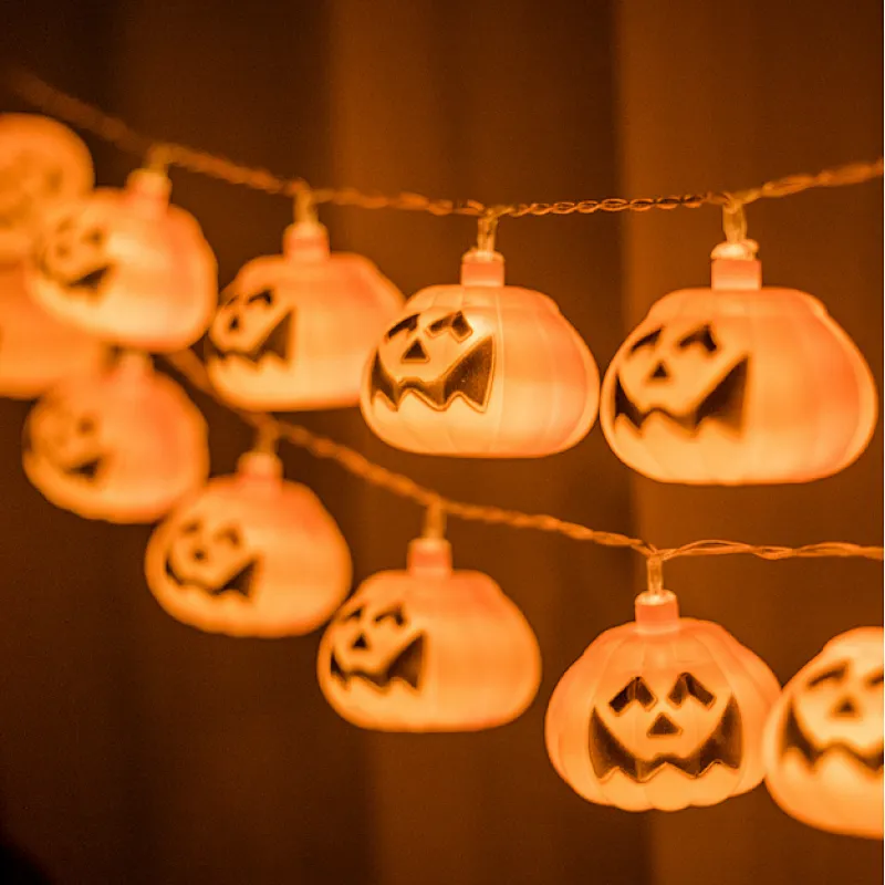 Halloween decoration light LED pumpkin 2m 20 LED for party battery operated string outdoor lights