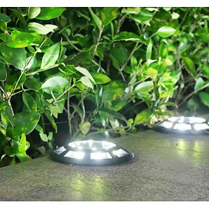 Outdoor garden round plug waterproof IP65 for garden decorative solar ground lights