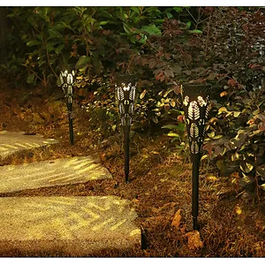 Deocrative courtyard pathway colorful garden lights outdoor waterproof IP65 LED solar light