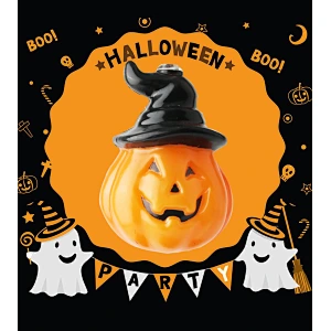 Halloween LED 3A battery operated smiley pumpkin 3.8 metres 20 LED outdoor string lights