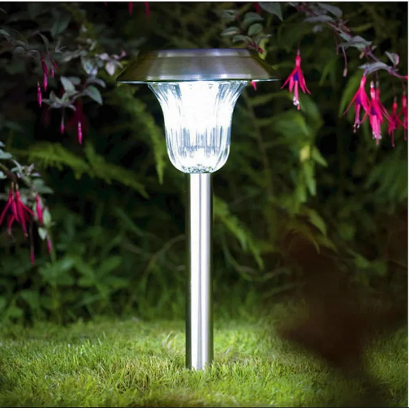 Decorative ground plug LED light outdoor pathway waterproof IP65 RGB solar garden lights