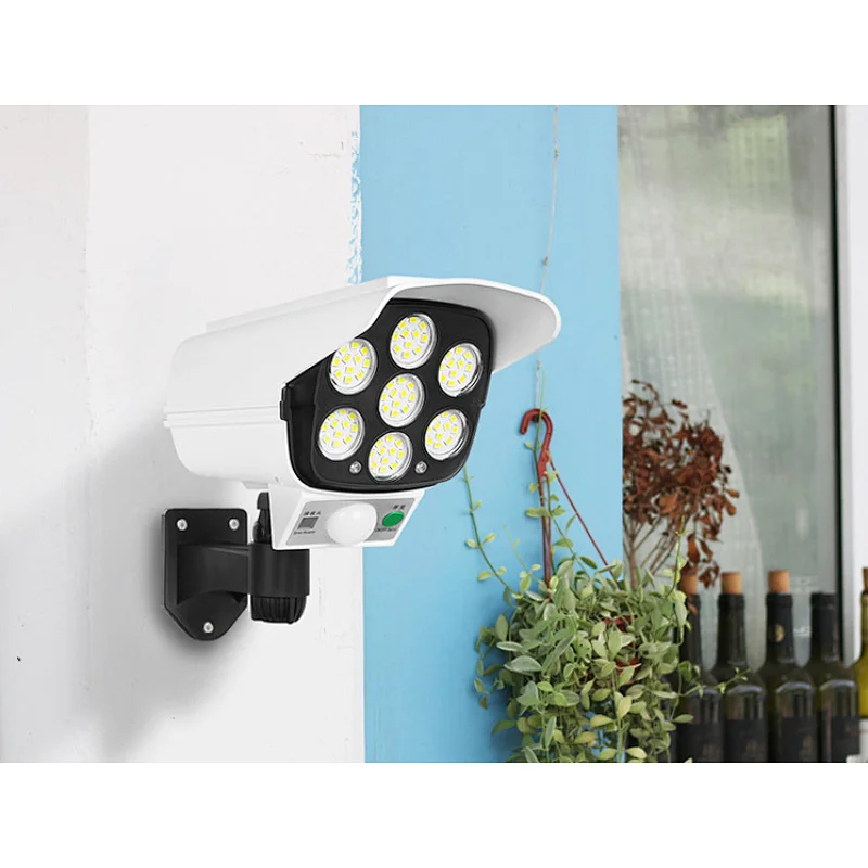 LED flood lights remote control motion sensor camera solar light