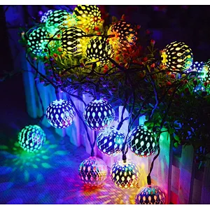 Moroccan garden lighting waterproof 5 meters 20 LED holiday decorative solar outdoor string light