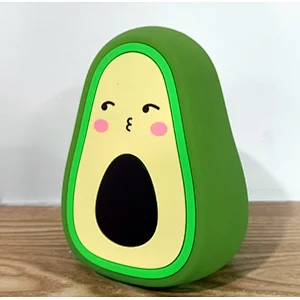 Best gift for kids USB rechargeable sensor green fruit avocado touch sensor-portable night light