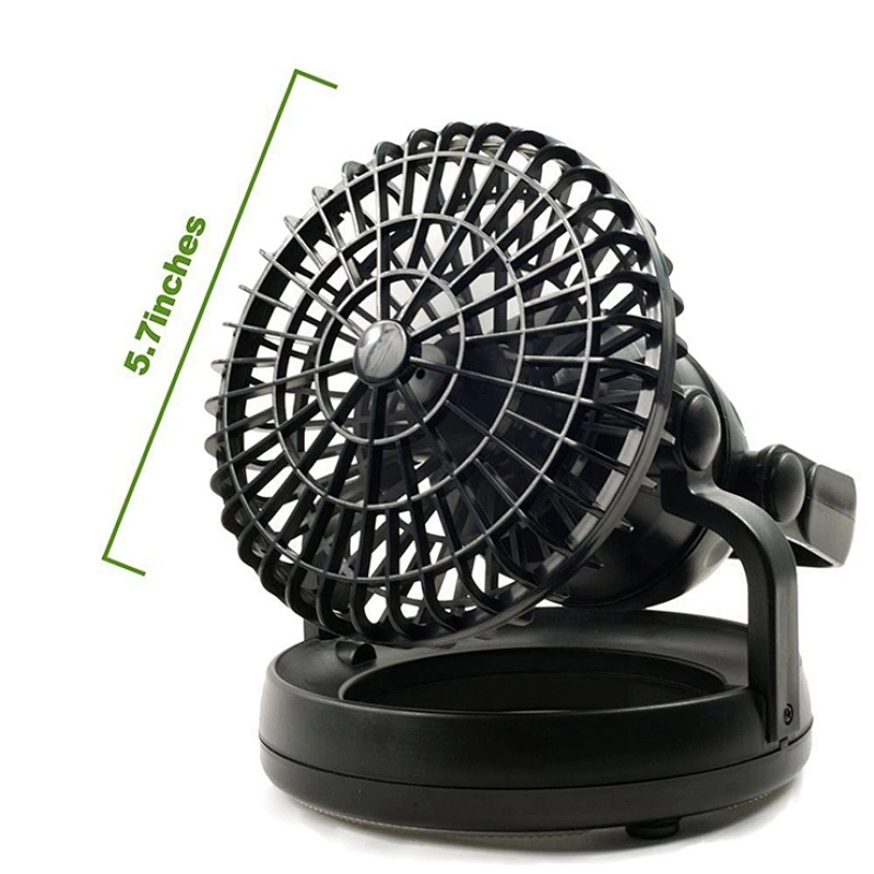 Portable Rechargeable Led Ceiling Fan Light 6.25*6.25*7.25 Inches Wall-mounted Fan Light With LED Light