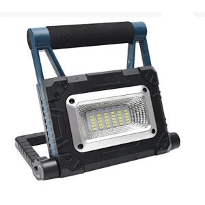 Portable outdoor usb rechargeable cob led work light waterproof foldable solar charging work light for camping