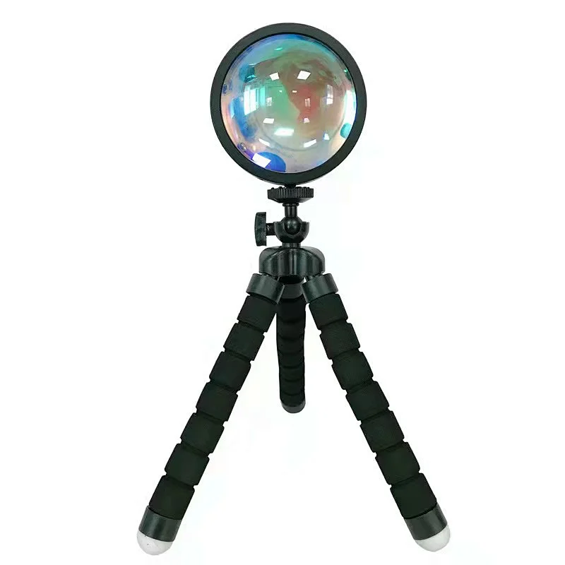 RGB 16 color led projector lamp rainbow night light 4 modes tripod sunset lamp