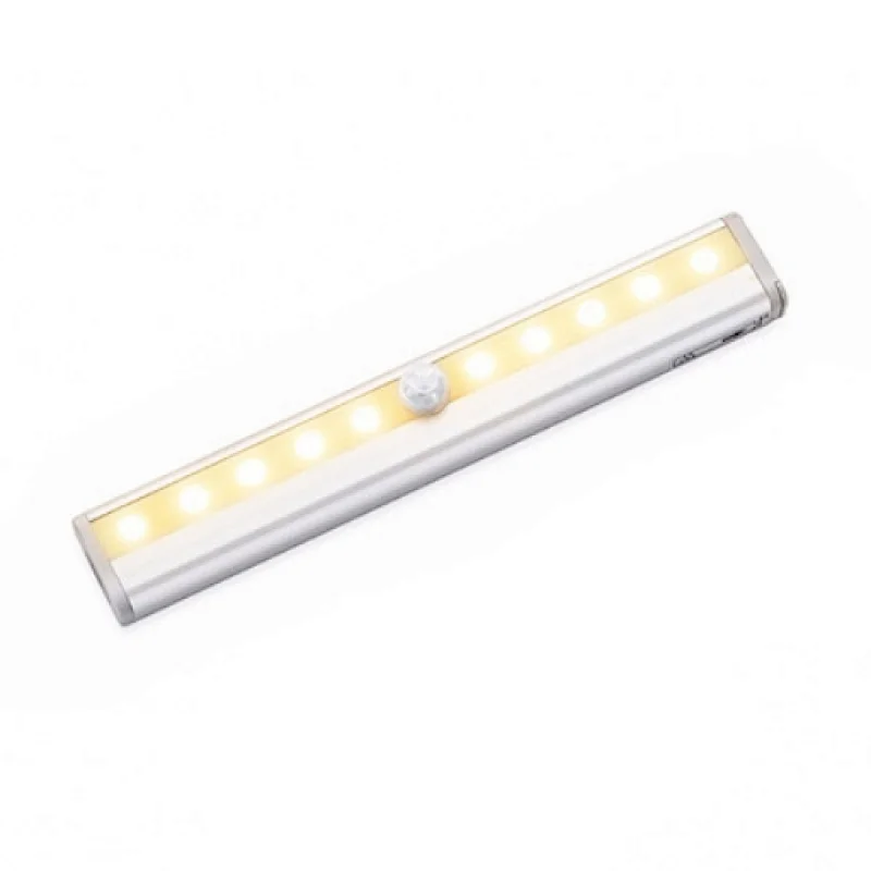 LED Rechargeable Motion Sensor Night Light with Stick-on Magnetic Strip for Closet Wardrobe Cabinet