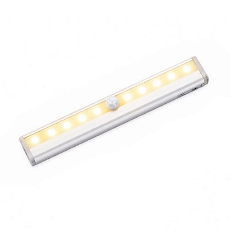 LED Rechargeable Motion Sensor Night Light with Stick-on Magnetic Strip for Closet Wardrobe Cabinet