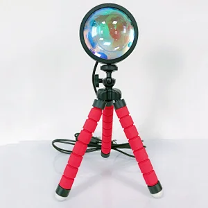 RGB 16 color led projector lamp rainbow night light 4 modes tripod sunset lamp
