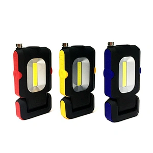 Pick up functional inspect folding led torch usb rechargeable cob lamp flashlight magnetic multifunction work light