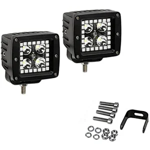 Cree 12w working light 12-24v driving lights with RGB halo ring amber white led work light