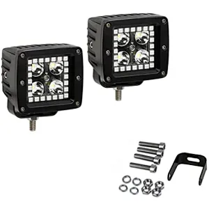 Cree 12w working light 12-24v driving lights with RGB halo ring amber white led work light