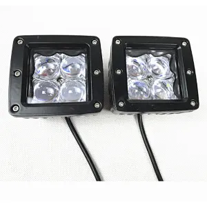 Cree 12w working light 12-24v driving lights with RGB halo ring amber white led work light