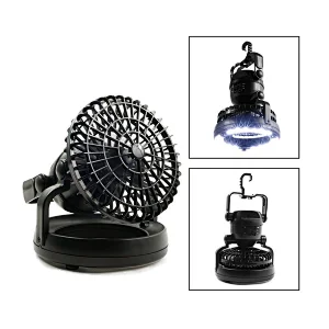 Portable Rechargeable Led Ceiling Fan Light 6.25*6.25*7.25 Inches Wall-mounted Fan Light With LED Light