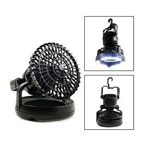 Portable Rechargeable Led Ceiling Fan Light 6.25*6.25*7.25 Inches Wall-mounted Fan Light With LED Light