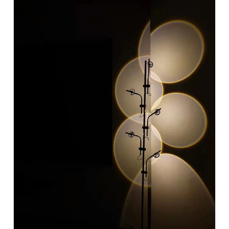 Modern style metal floor lamp LED simple triangle floor long stylish for bedroom living room