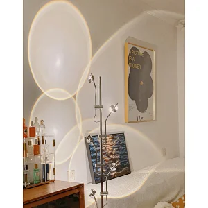Modern style metal floor lamp LED simple triangle floor long stylish for bedroom living room