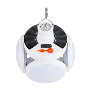 Portable hanging hook solar powered waterproof football tent LED camping lantern lamp