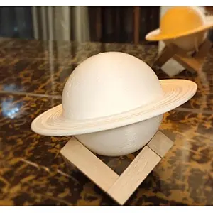 Saturn 3d print night light table lamp for bedroom rechargeable planet moon light