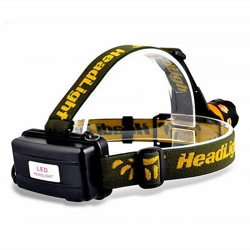 4 Modes white and blue multicolor focusable headlight 2*18650 rechargeable xpe led headlamp