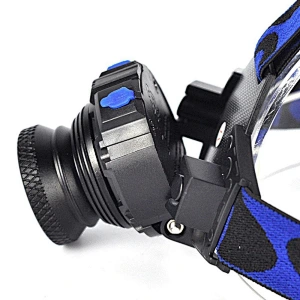 3W Cree aluminum alloy focusable headlight built in rechargeable battery fishing led headlamp