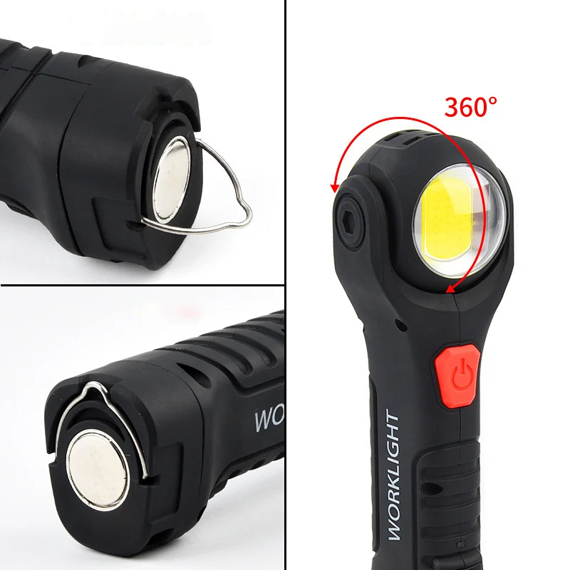 Flashlight remote working LED portable COB color 360 easy-taking emergency necessities work light