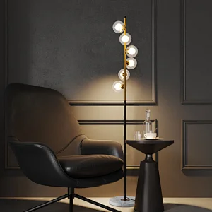 Customized saturn floor lamp modern hotel bedroom bedside standing for interior decoration