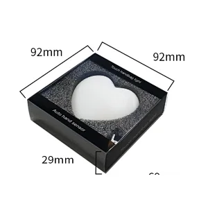 Custom mini heart shape battery powered night light portable LED touch hand bag light