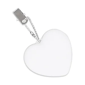 Custom mini heart shape battery powered night light portable LED touch hand bag light