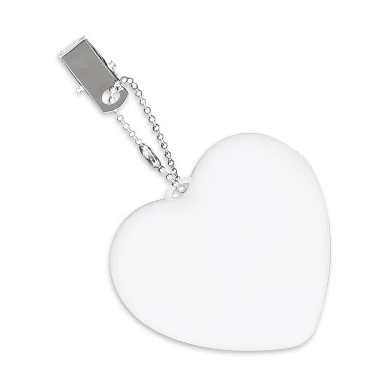 Custom mini heart shape battery powered night light portable LED touch hand bag light