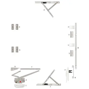 MS-PK-03 Dual Arm Operator Casement Window Operator Replacement Window Hardware Parts