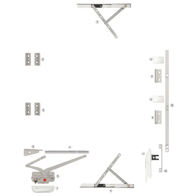 MS-PK-03 Dual Arm Operator Casement Window Operator Replacement Window Hardware Parts