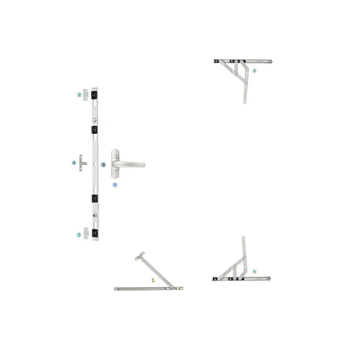 WPKC-03 Outside Opening Casement Window Hardware Casement Window Fittings