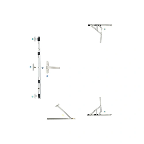 WPKC-03 Outside Opening Casement Window Hardware Casement Window Fittings