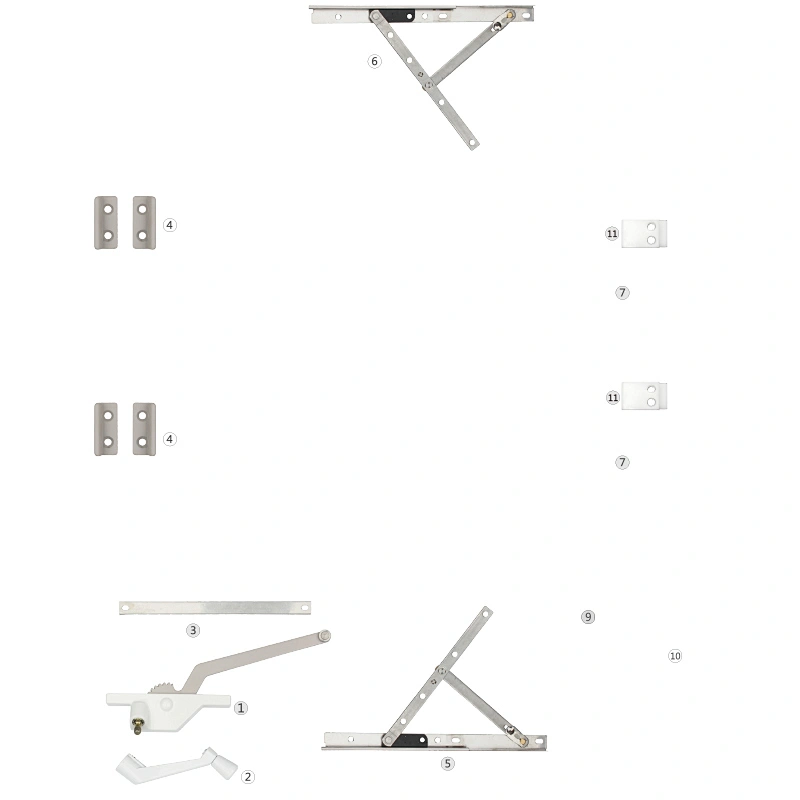 MS-PK-04 Single Arm Operator American Style Casement Window Operator System Replacement Window Hardware