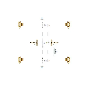 WPKC-05 Outswing Casement Window Hardware System with Spindle Handle