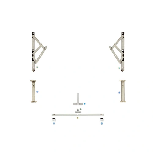 XXC-01 Outswing Awning Window Hardware System Multi-point Lock Awning Window Parts