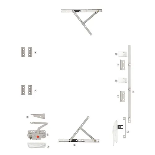 MS-PK-01 Casement Window Operator Crank Handle Window System Dyad Operator