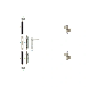 PKM-01 Aluminum Casement Door Hardware Swing Door Parts