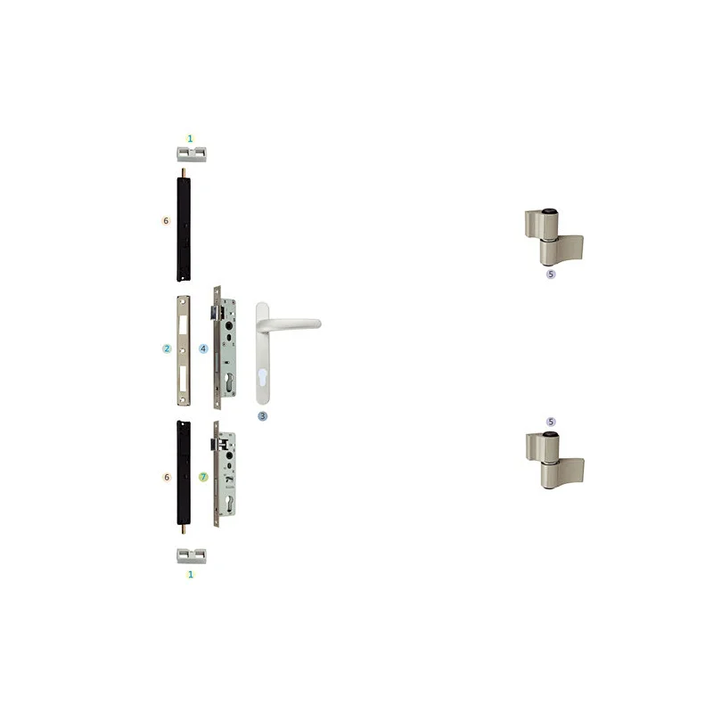 PKM-01 Aluminum Casement Door Hardware Swing Door Parts