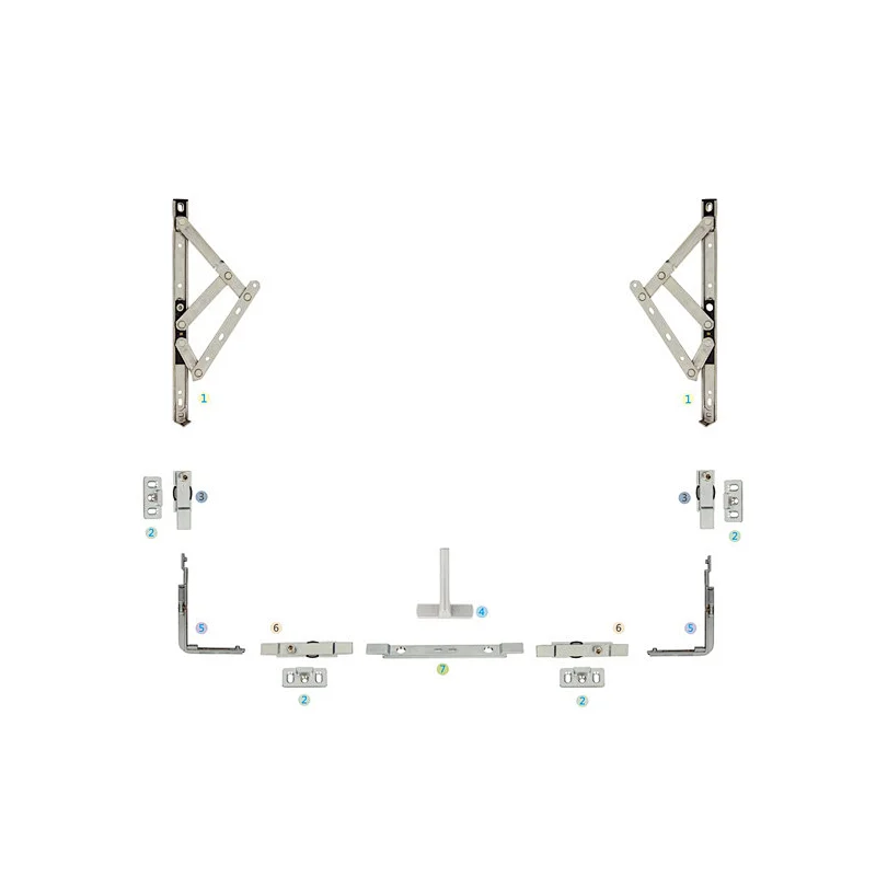 XXC-03 Awing Window Hardware Accessories Multi-point lock Window Hardware System