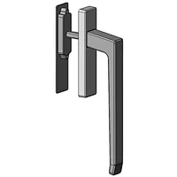 BS-T07 Aluminum Alloy Lift-Slide Door Handles with cylinder