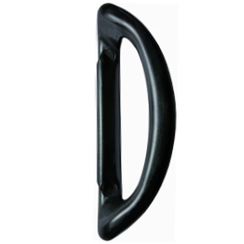 LS-B07 Black Double Side D Type Aluminium Zinc Alloy Sliding Door Handle
