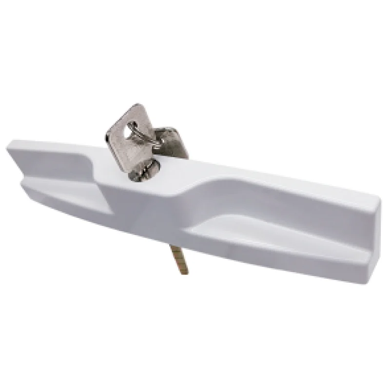 LS-B04 Sliding Patio Door Handle Set White (Locking)