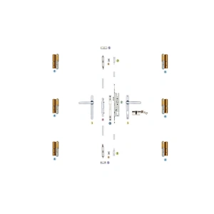 PKM-03 Double Sash Swing Casement Window Hardware System
